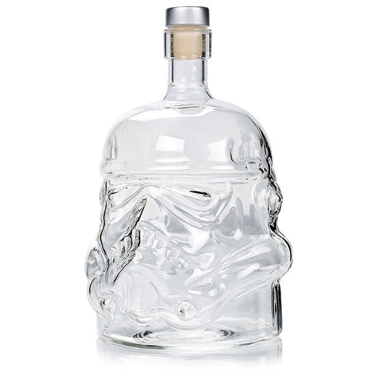 Glass Bottle Wine Pot Decanter Transparent Crystal Vodka Flagon Gift, Capacity: 650ml by bashfashion