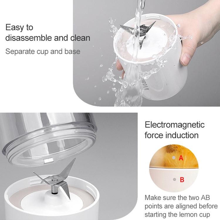 Vitamer USB Mini Portable Juicer Juice Blender Lemon Fruit Squeezers Reamers Bottle (Blue) by bashfashion