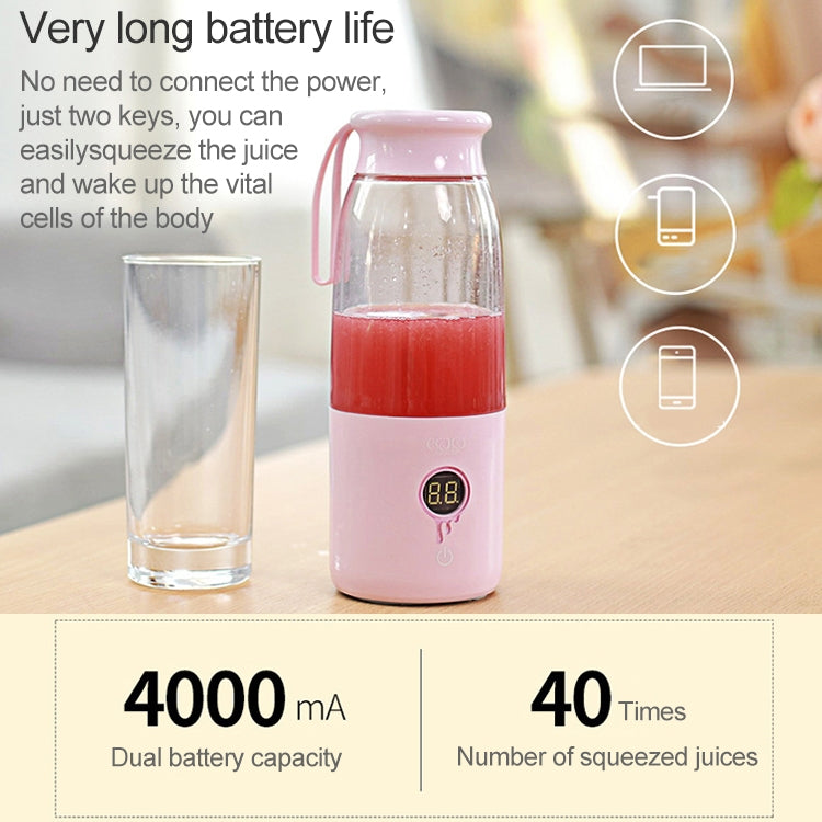 Vitamer USB Mini Portable Juicer Juice Blender Lemon Fruit Squeezers Reamers Bottle (Pink) by bashfashion