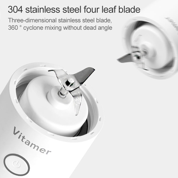 Vitamer USB Mini Portable Juicer Juice Blender Lemon Fruit Squeezers Reamers Bottle (Pink) by bashfashion