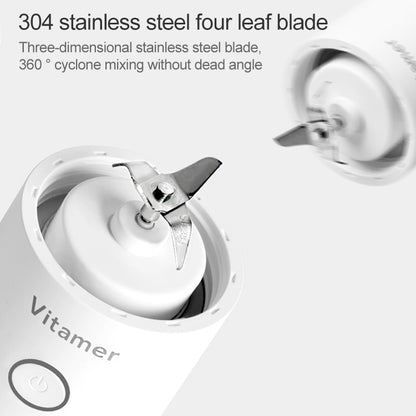 Vitamer USB Mini Portable Juicer Juice Blender Lemon Fruit Squeezers Reamers Bottle (White) by bashfashion