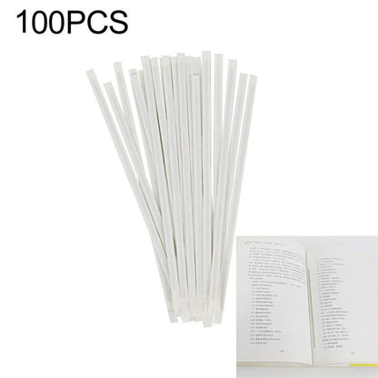 100pcs 10cm Iron-based EM Anti-Theft Double Sided Magnetic Strip for Book Security by bashfashion