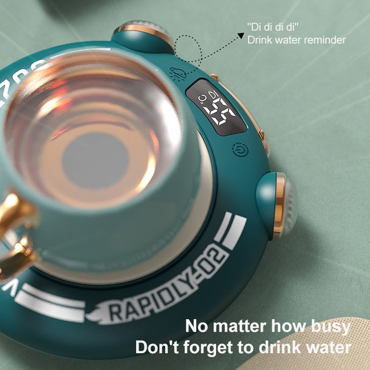 MN030 20W 110-220V Small Green Warm Coaster with LED Digital Display & Night Light, CN Plug (Pink) by bashfashion