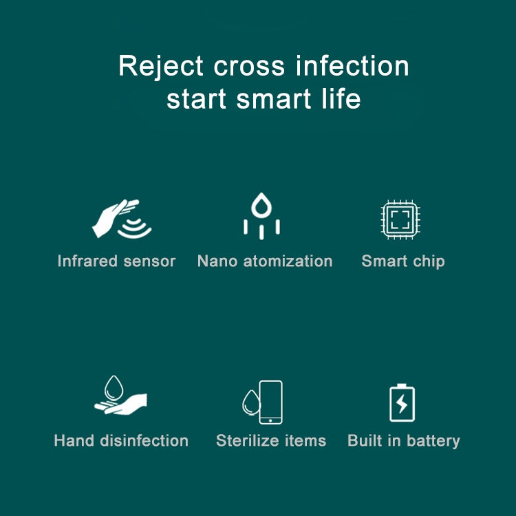 USB Smart Induction Ultrasonic Spray Humidifier with LED Indicator (White) by bashfashion