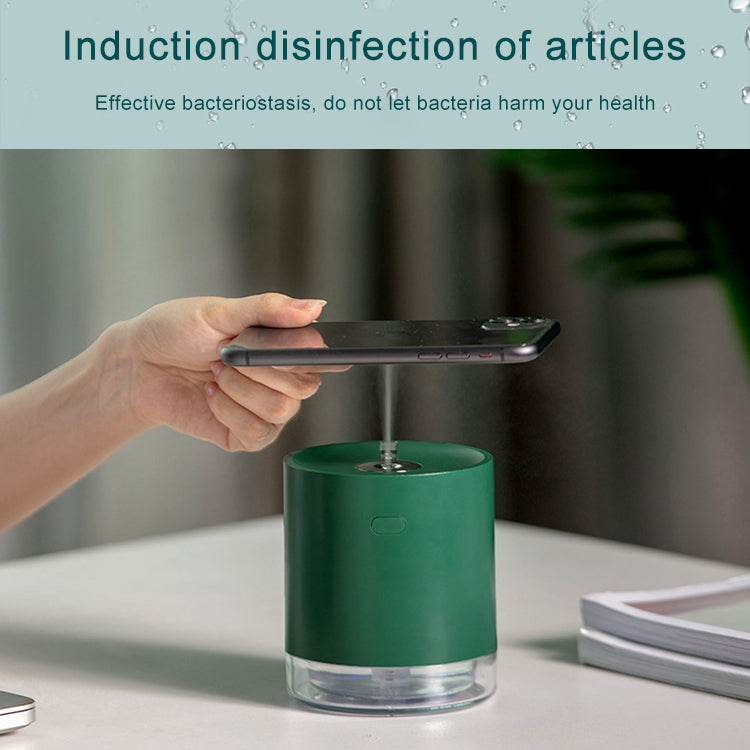 USB Smart Induction Ultrasonic Spray Humidifier with LED Indicator (White) by bashfashion