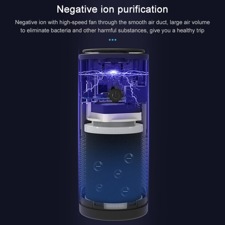 WT-U12 DC 5V Negative Ion Smart Car Air Purifier (Blue) by bashfashion