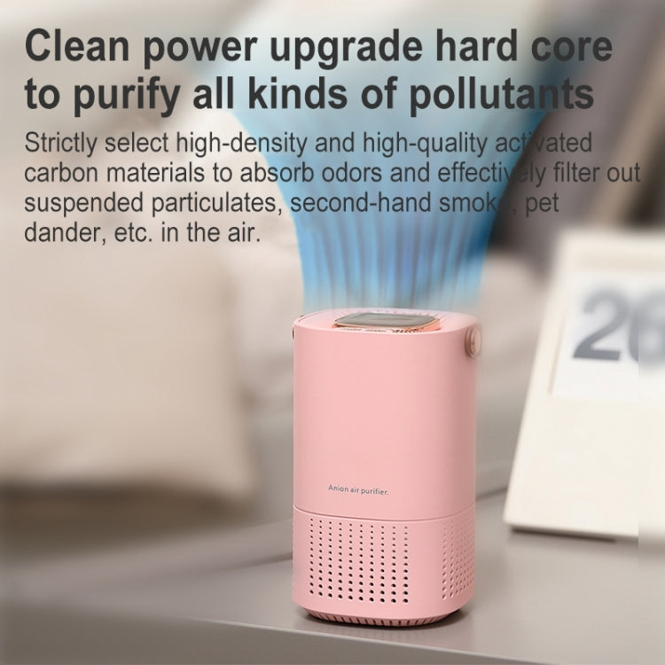 A8 Home Portable Air Purifier (Pink) by bashfashion