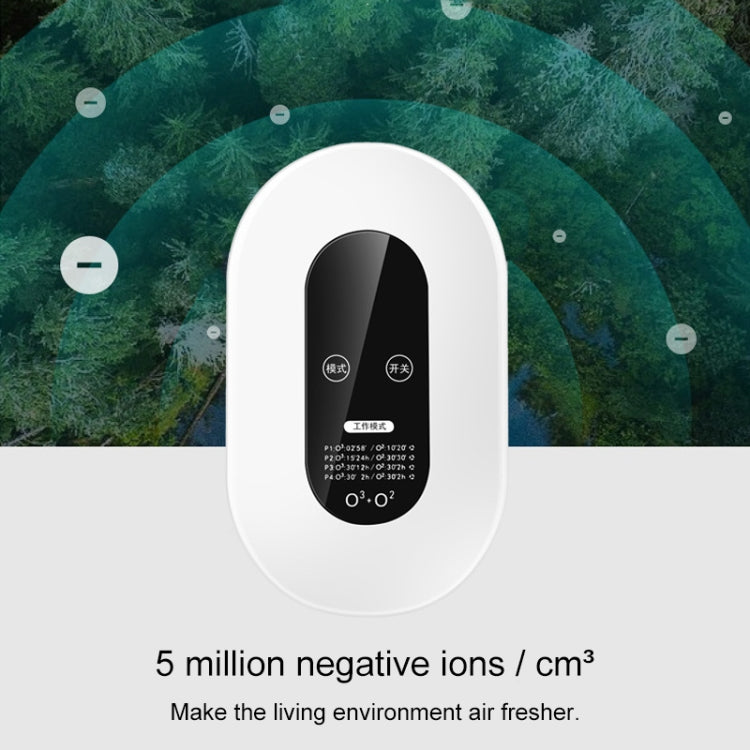 Home Smart Air Disinfection Machine Ozone Disinfection Sterilization Deodorization Negative Ion Air Purifier(US Plug) by bashfashion