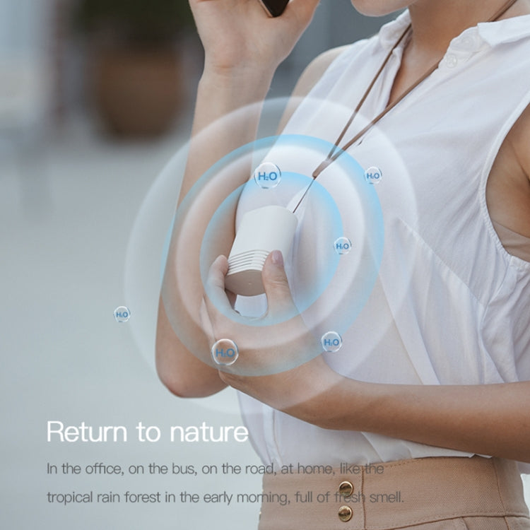 HE-K001 Hanging Neck Negative Ion Air Purifier Portable Household Formaldehyde Removal Portable Purifier(White) by bashfashion