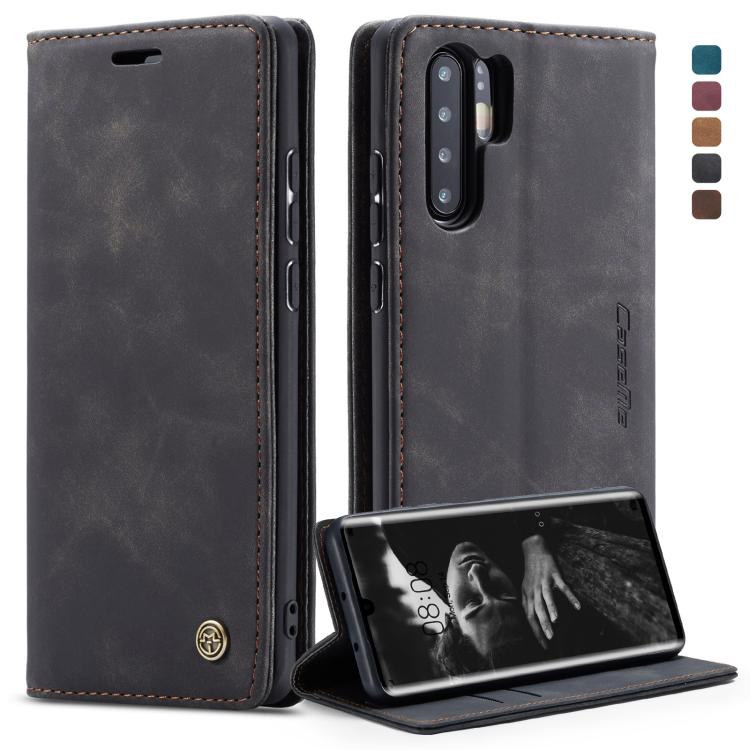 CaseMe-013 Multifunctional Retro Frosted Horizontal Flip Leather Case for Huawei P30 Pro, with Card Slot & Holder & Wallet (Black) by CaseMe