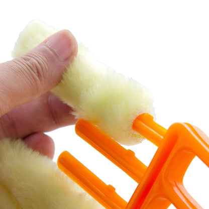 Microfiber Blinds Cleaning Brush Slat Dust Cleaner Clip Window Air Conditioner Duster by bashfashion