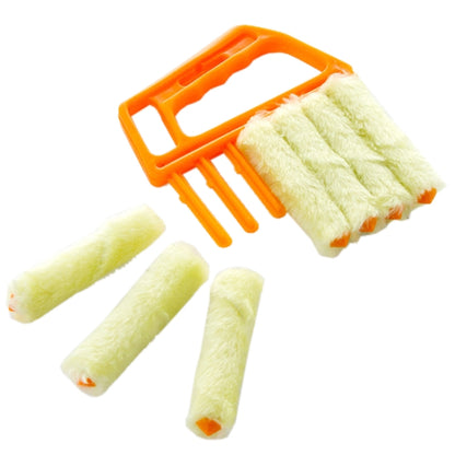 Microfiber Blinds Cleaning Brush Slat Dust Cleaner Clip Window Air Conditioner Duster by bashfashion