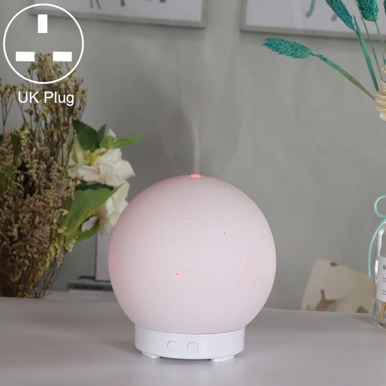Ceramic Humidifier Mute Household Moon Shape Aromatherapy Machine Automatic Alcohol Sprayer with Colorful Lamp by bashfashion