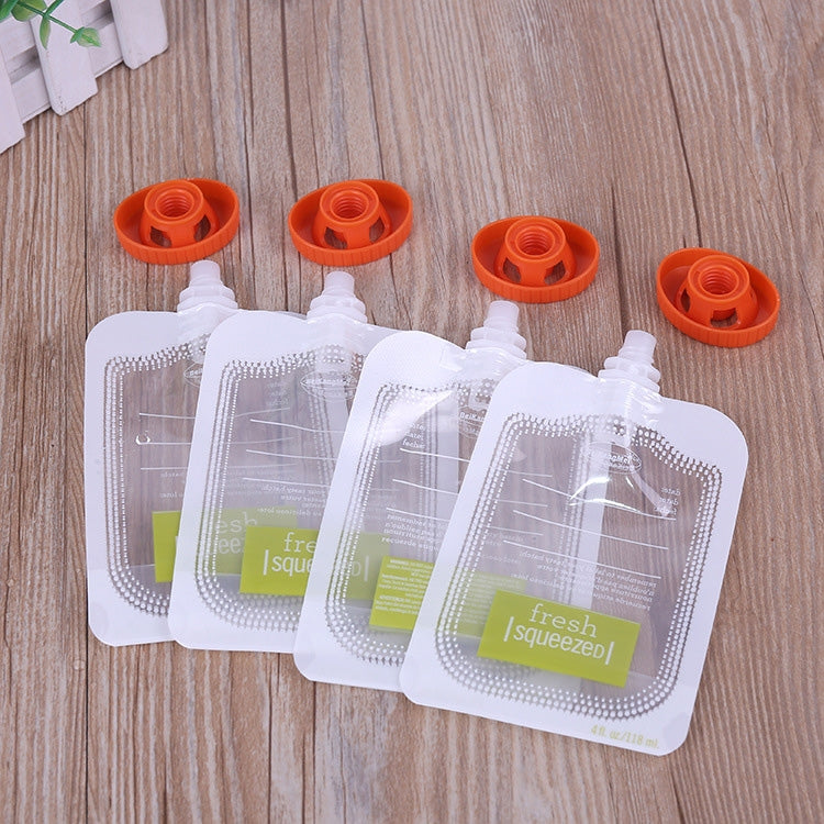 50 PCS Puree Extruder Squeeze Pouch Food Distribution Storage Bag, Compatible with HC14554 Food Dispenser by bashfashion