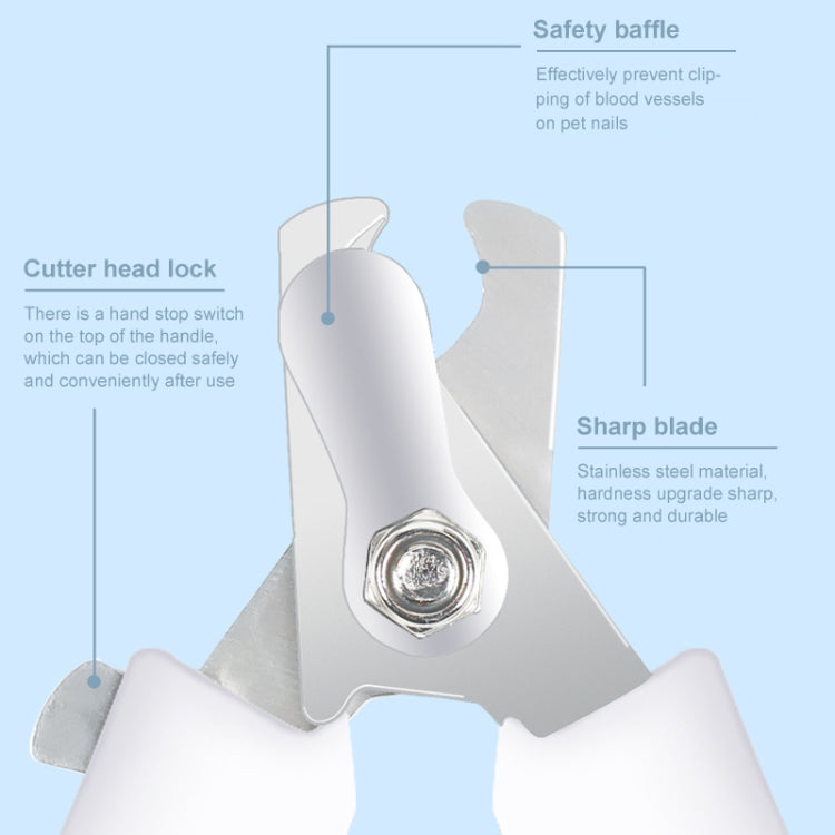 Pet Nail Clippers and Polisher Set, Size: Small(Pink) by bashfashion