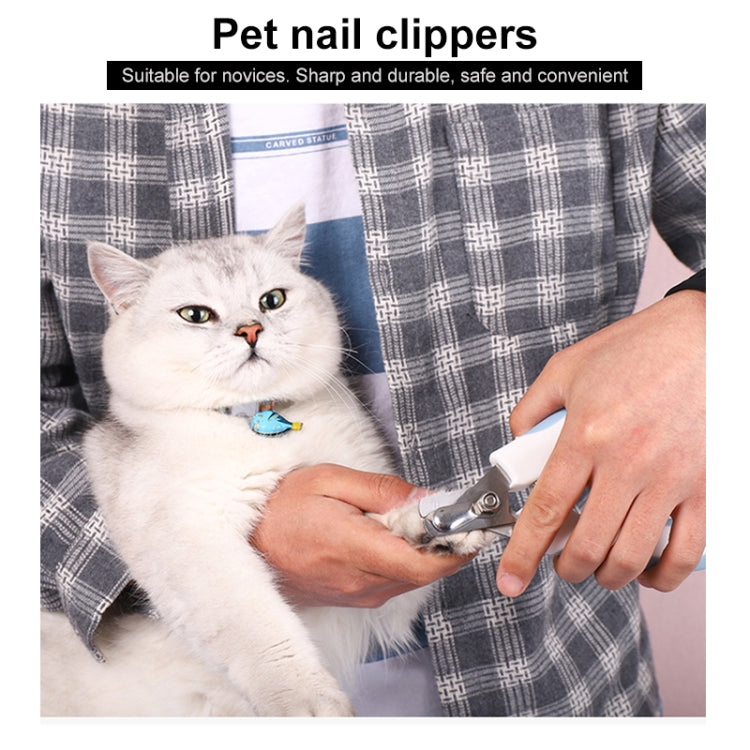 Pet Nail Clippers and Polisher Set, Size: Small(Pink) by bashfashion