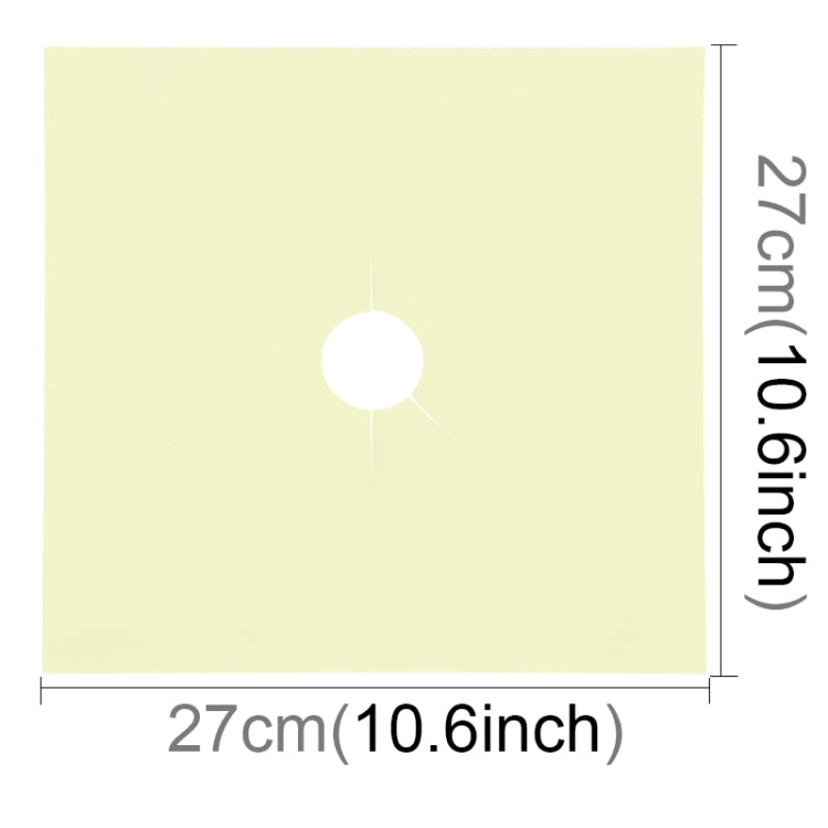 2 PCS Gas Furnace Surface Ultra-thin Fibre Material Stovetop Protective Cleaning Pad, Size: 27*27 cm (Beige) by bashfashion