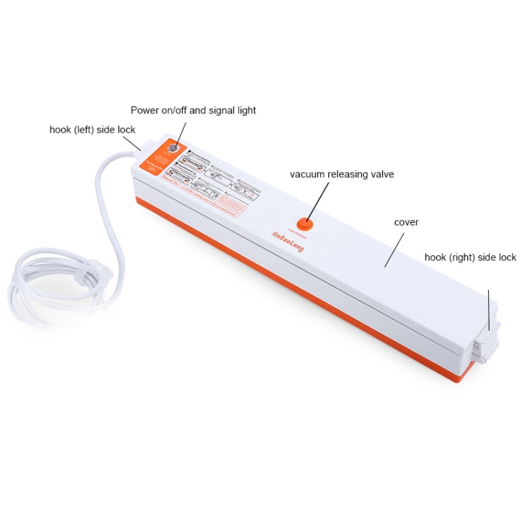 Household Food Preservation Small Automatic Vacuum Sealing Machine, US Plug by bashfashion