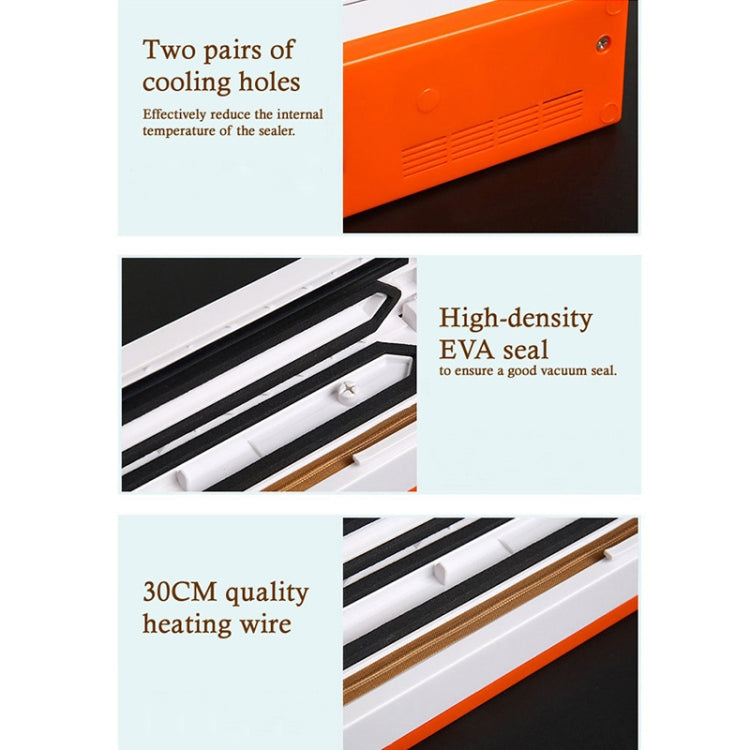 Household Food Preservation Small Automatic Vacuum Sealing Machine, US Plug by bashfashion