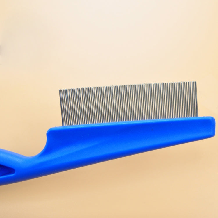 5 PCS Pet Cats Dogs Supplies Combs Fine Toothed Stainless Steel Needle Fleas Removal Combs, Length: 18.5cm (White) by bashfashion
