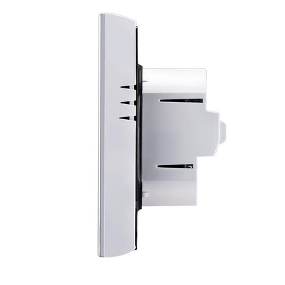 LCD Display Air Conditioning 4-Pipe Programmable Room Thermostat for Fan Coil Unit, Supports Wifi (White) by bashfashion