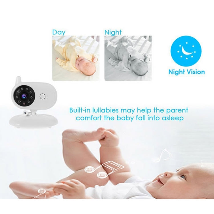 BM-850 3.5 inch LCD 2.4GHz Wireless Surveillance Camera Baby Monitor with 8-IR LED Night Vision, Two Way Voice Talk(White) by bashfashion