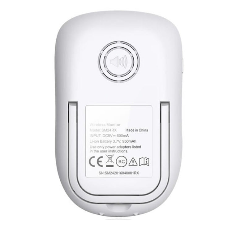 BM-SM24 2.4 inch LCD 2.4GHz Wireless Surveillance Camera Baby Monitor with 8-IR LED Night Vision, Two Way Voice Talk(White) by bashfashion