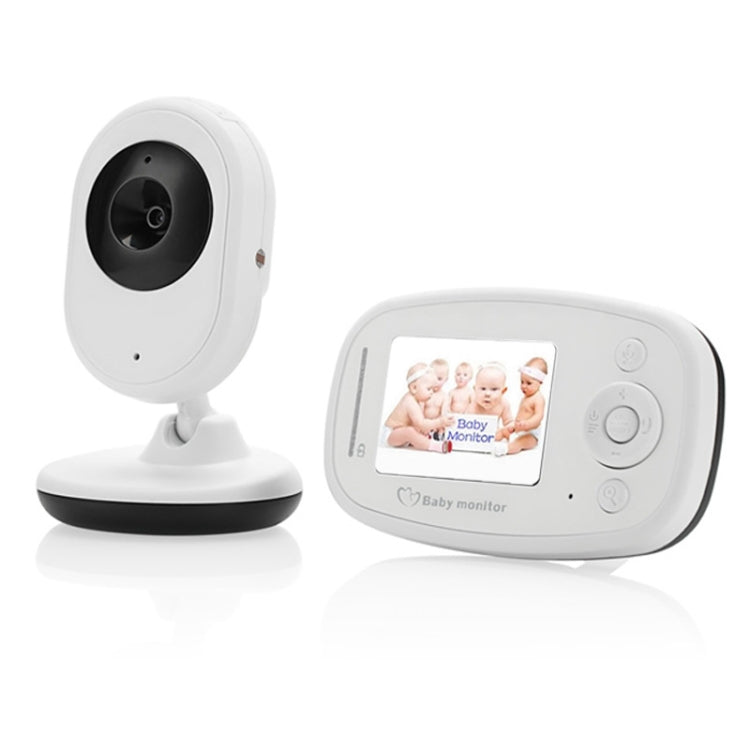BM-SP820 2.4 inch LCD 2.4GHz Wireless Surveillance Camera Baby Monitor with 7-IR LED Night Vision, Two Way Voice Talk(White) by bashfashion