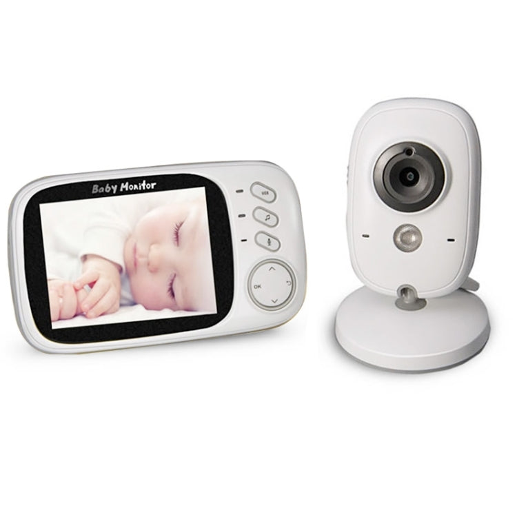 VB603 3.2 inch LCD 2.4GHz Wireless Surveillance Camera Baby Monitor, Support Two Way Talk Back, Night Vision(White) by bashfashion