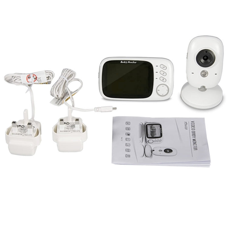 VB603 3.2 inch LCD 2.4GHz Wireless Surveillance Camera Baby Monitor, Support Two Way Talk Back, Night Vision(White) by bashfashion