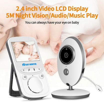 VB605 2.4 inch LCD 2.4GHz Wireless Surveillance Camera Baby Monitor, Support Two Way Talk Back, Night Vision(White) by bashfashion