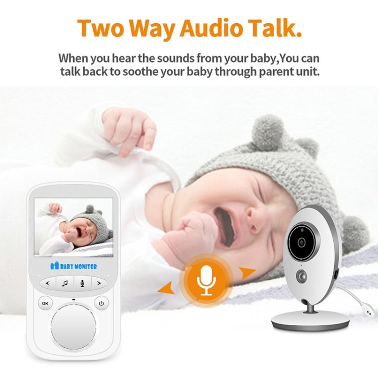 VB605 2.4 inch LCD 2.4GHz Wireless Surveillance Camera Baby Monitor, Support Two Way Talk Back, Night Vision(White) by bashfashion