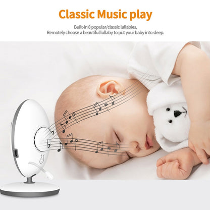 VB605 2.4 inch LCD 2.4GHz Wireless Surveillance Camera Baby Monitor, Support Two Way Talk Back, Night Vision(White) by bashfashion