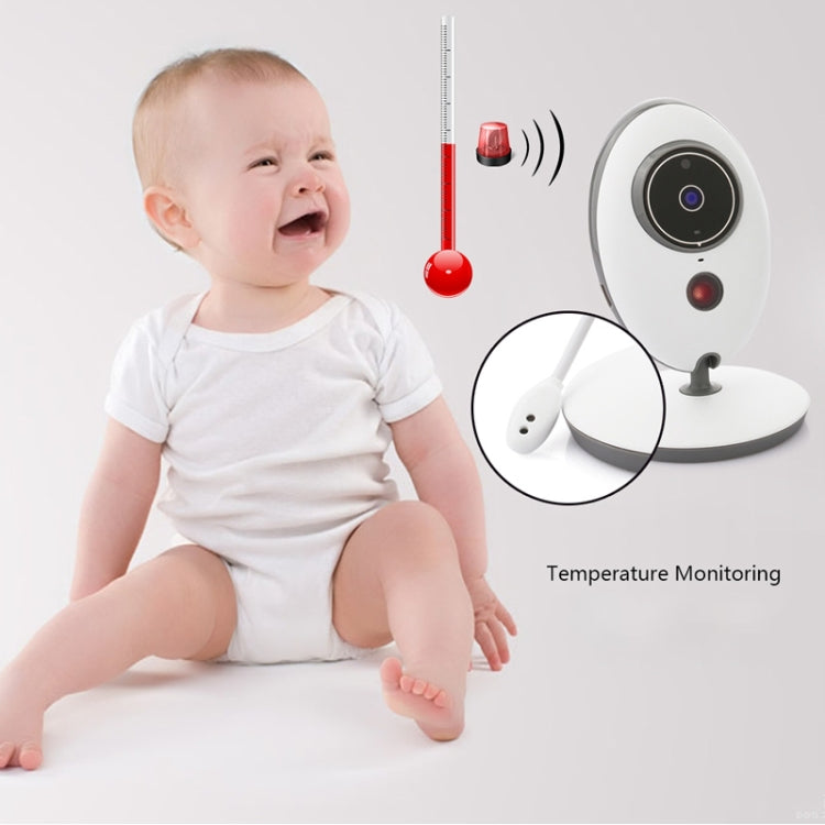 VB605 2.4 inch LCD 2.4GHz Wireless Surveillance Camera Baby Monitor, Support Two Way Talk Back, Night Vision(White) by bashfashion