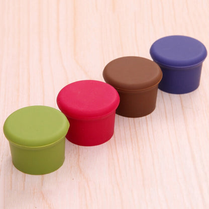 10 PCS Candy Color Silicone Wine Beer Condiments Bottle Stopper Random Color Delivery by bashfashion