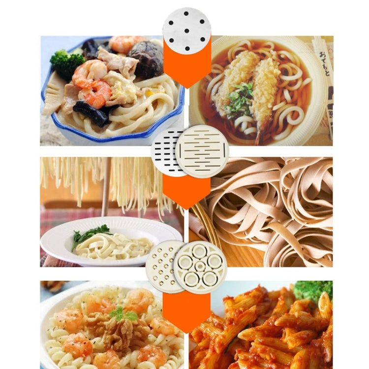 3 Molds Household Manually Small Stainless Steel Pressing Style Handhold Noodle Machine (Orange) by bashfashion