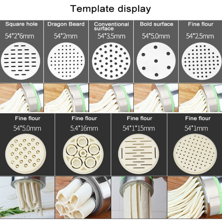 5 Molds Household Manually Small Stainless Steel Pressing Style Handhold Noodle Machine (Orange) by bashfashion