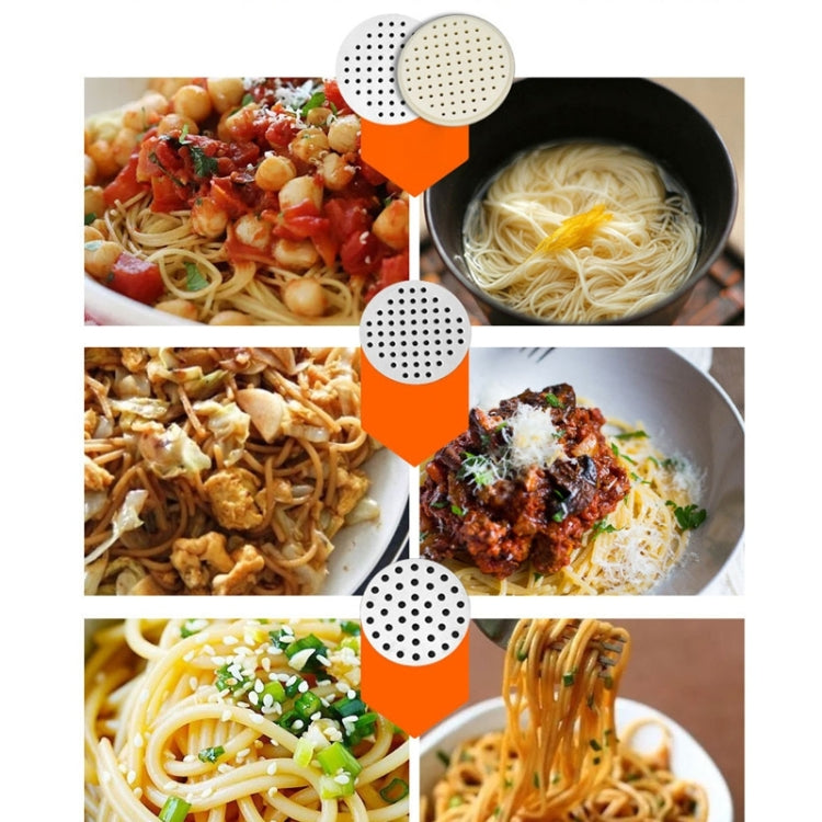 5 Molds Household Manually Small Stainless Steel Pressing Style Handhold Noodle Machine (Orange) by bashfashion