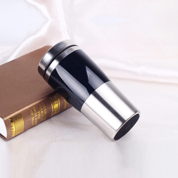 430ml Double Insulated Stainless Steel Mug In-Car Using Business Water Bottle(Black) by bashfashion