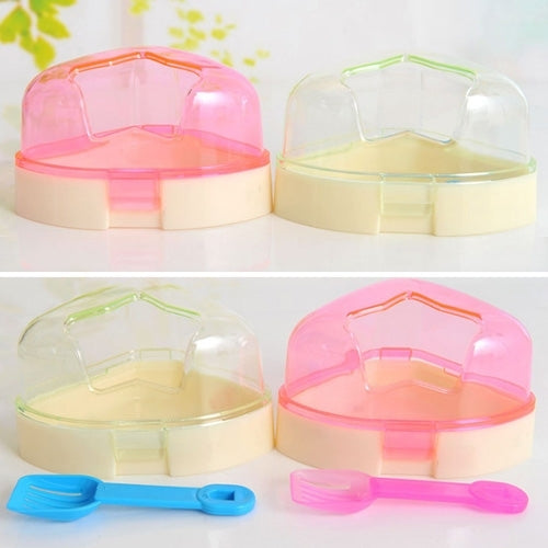 Pet Five-pointed Star Hamster Bathroom Small Pets Bathing Basin Detachable Ventilation Pet Bath Tubs, Random Color Delivery by bashfashion