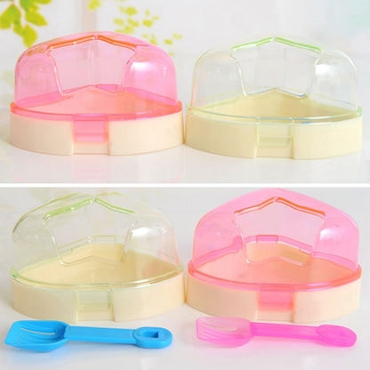 Pet Five-pointed Star Hamster Bathroom Small Pets Bathing Basin Detachable Ventilation Pet Bath Tubs, Random Color Delivery by bashfashion