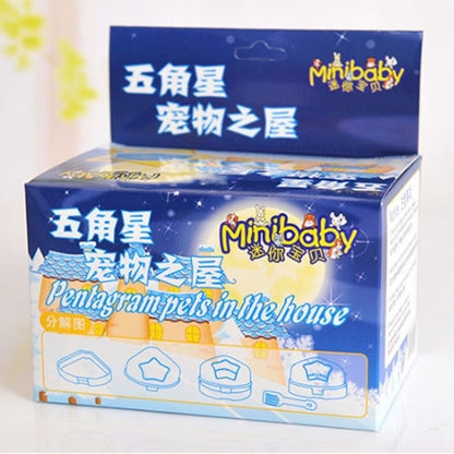 Pet Five-pointed Star Hamster Bathroom Small Pets Bathing Basin Detachable Ventilation Pet Bath Tubs, Random Color Delivery by bashfashion