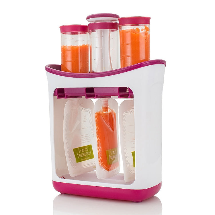 Multi-function Home Kitchen Manual Baby Food Storage Bag Dispenser Children Puree Squeezer by bashfashion