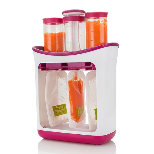 Multi-function Home Kitchen Manual Baby Food Storage Bag Dispenser Children Puree Squeezer by bashfashion