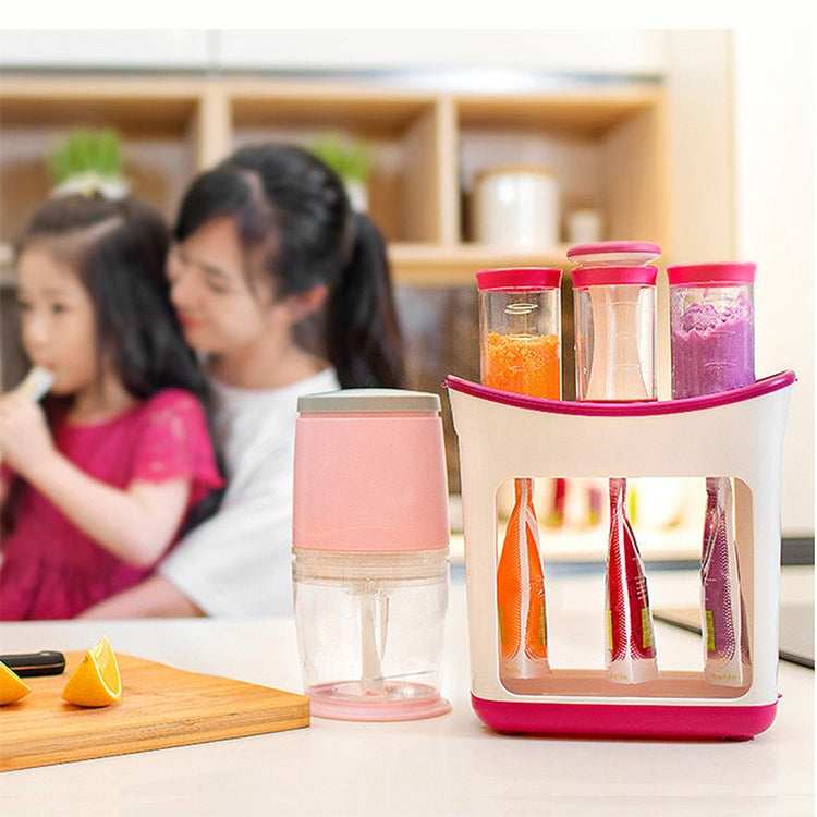 Multi-function Home Kitchen Manual Baby Food Storage Bag Dispenser Children Puree Squeezer by bashfashion