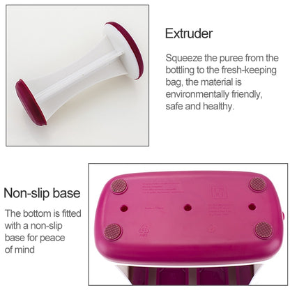 Multi-function Home Kitchen Manual Baby Food Storage Bag Dispenser Children Puree Squeezer by bashfashion