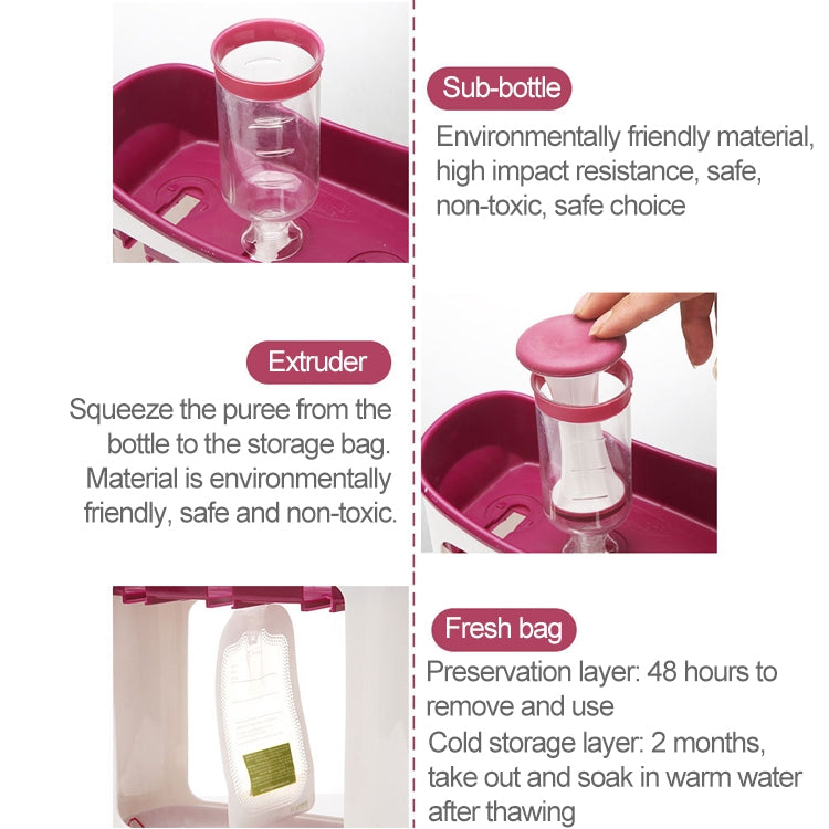 Multi-function Home Kitchen Manual Baby Food Storage Bag Dispenser Children Puree Squeezer by bashfashion