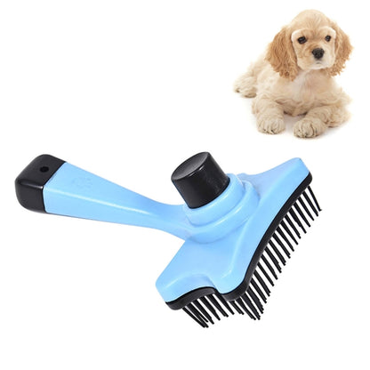 Elite Multi-functional Plastic Grooming Comb Cut Tangles Tool Pet Brushes(Blue) by bashfashion