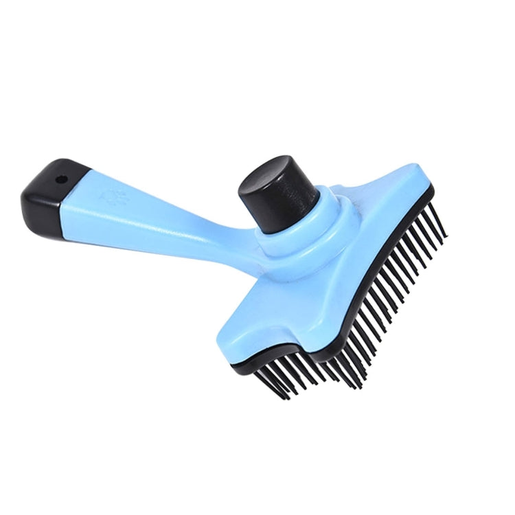 Elite Multi-functional Plastic Grooming Comb Cut Tangles Tool Pet Brushes(Blue) by bashfashion