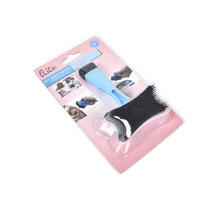 Elite Multi-functional Plastic Grooming Comb Cut Tangles Tool Pet Brushes(Blue) by bashfashion